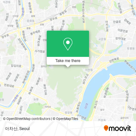 아차산 map
