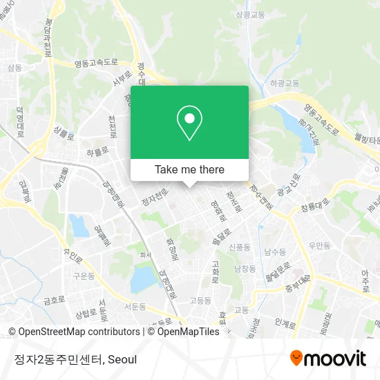 정자2동주민센터 map