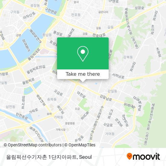 올림픽선수기자촌 1단지아파트 map