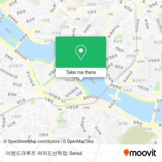 이랜드크루즈 여의도선착장 map