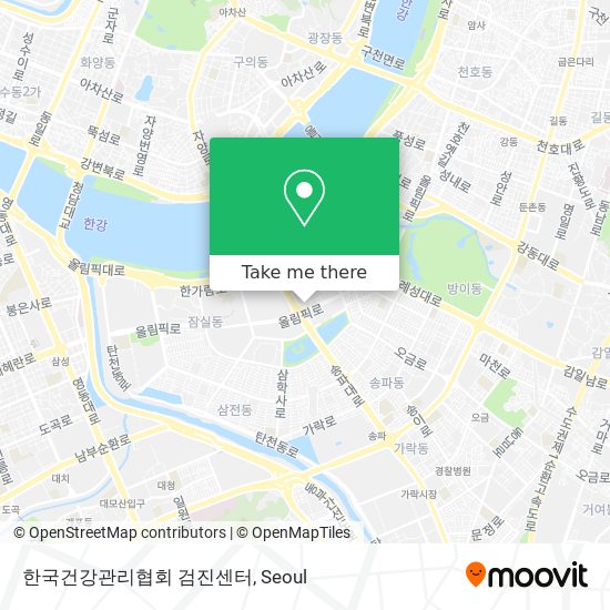 한국건강관리협회 검진센터 map