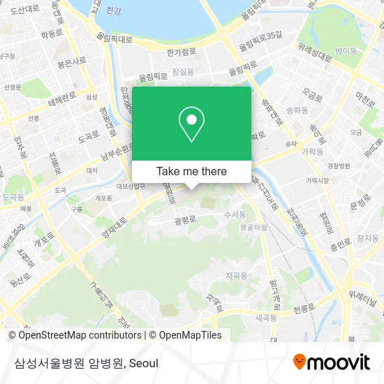 삼성서울병원 암병원 map