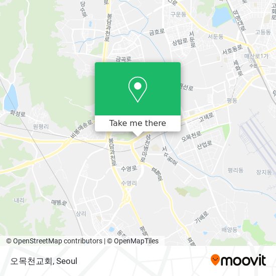 오목천교회 map