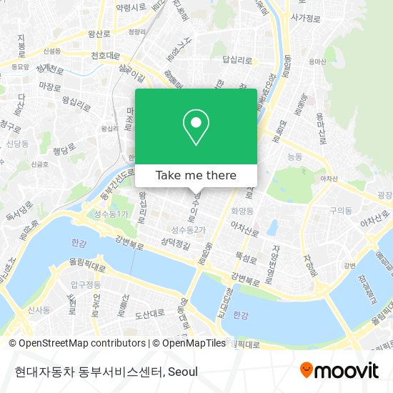 현대자동차 동부서비스센터 map