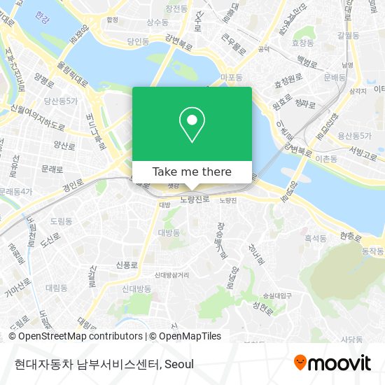 현대자동차 남부서비스센터 map