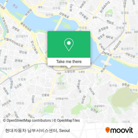 현대자동차 남부서비스센터 map