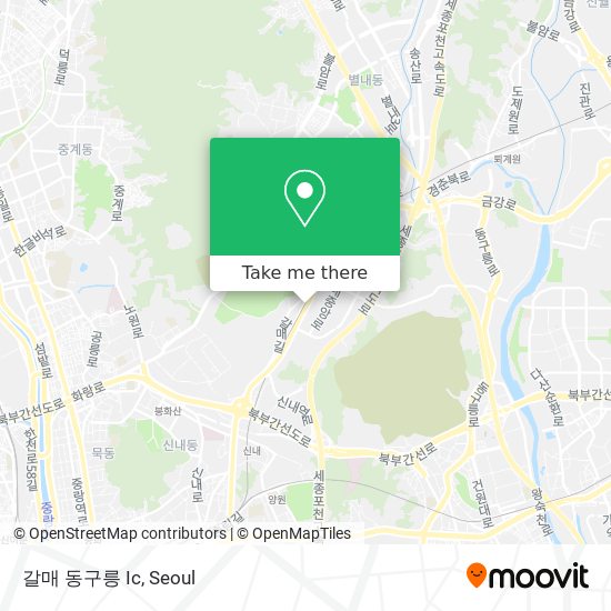갈매 동구릉 Ic map