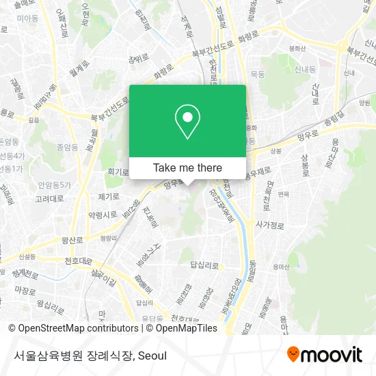 서울삼육병원 장례식장 map