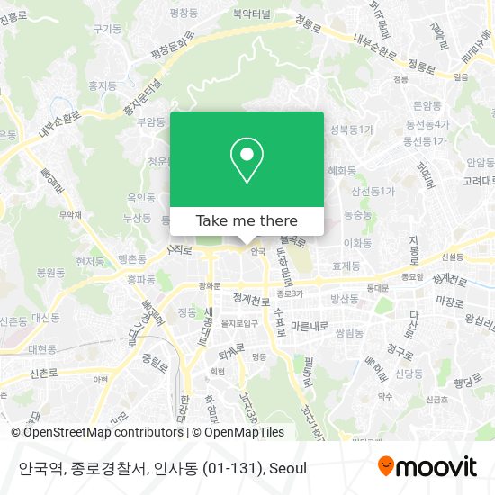 안국역, 종로경찰서, 인사동 (01-131) map