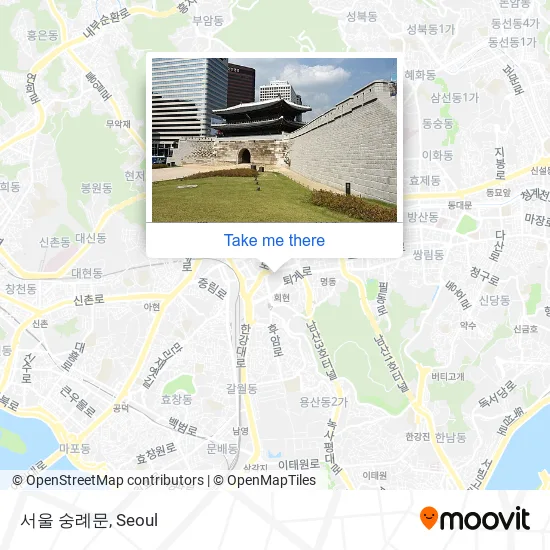 서울 숭례문 map
