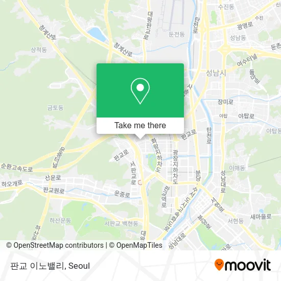 판교 이노밸리 map