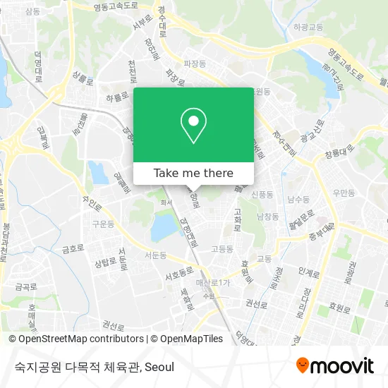 숙지공원 다목적 체육관 map