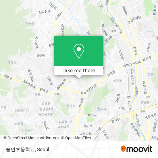 숭인초등학교 map