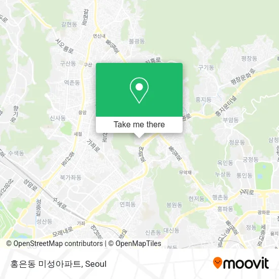 홍은동 미성아파트 map