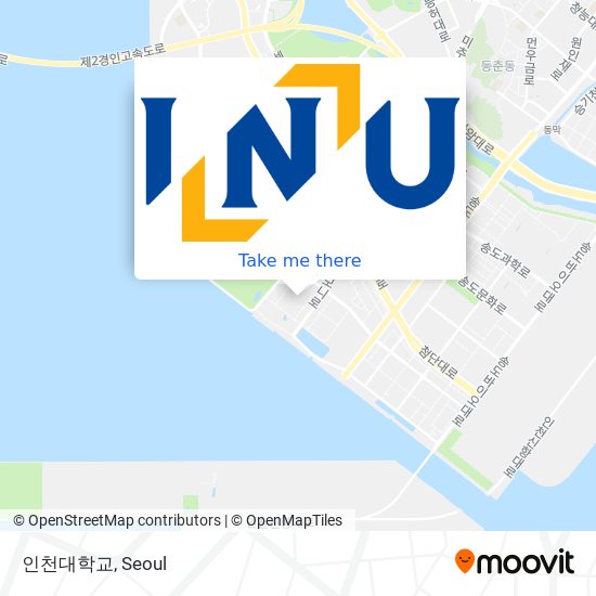 인천대학교 map