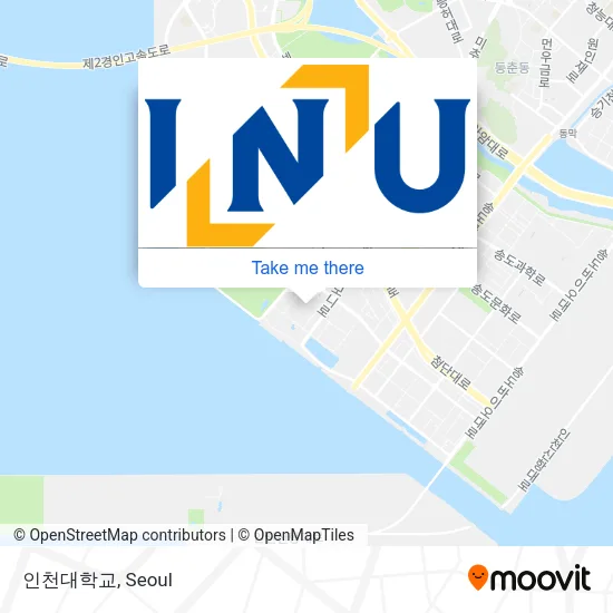 인천대학교 map