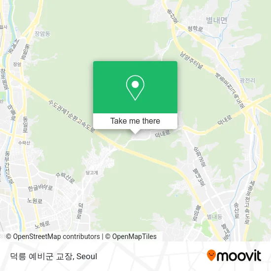 덕릉 예비군 교장 map