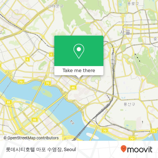 롯데시티호텔 마포 수영장 map