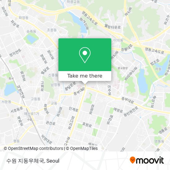 수원 지동우체국 map