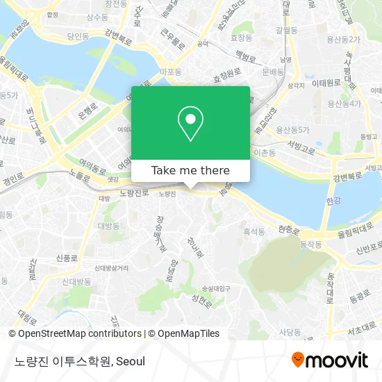 노량진 이투스학원 map
