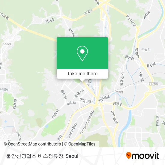 불암산영업소 버스정류장 map