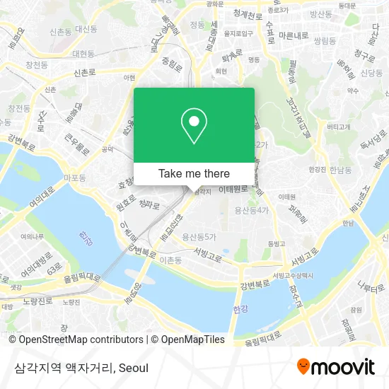 삼각지역 액자거리 map