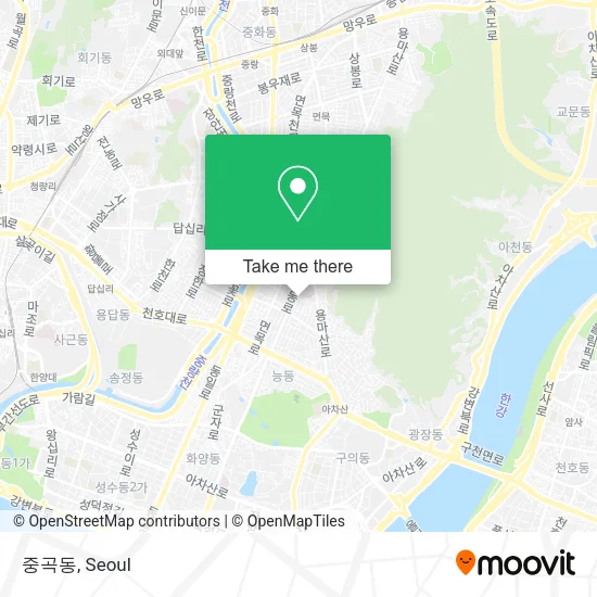 중곡동 map