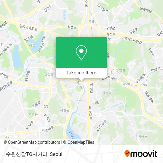 수원신갈TG사거리 map