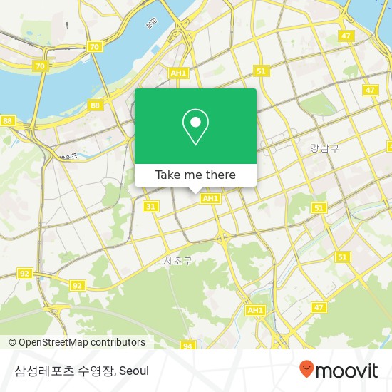 삼성레포츠 수영장 map