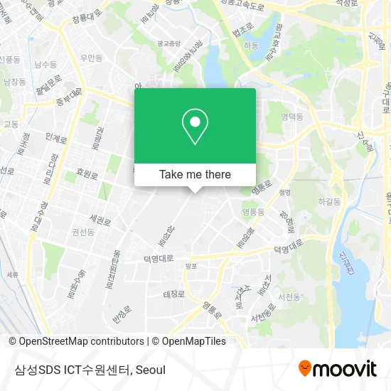 삼성SDS ICT수원센터 map