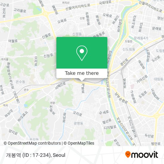 개봉역 (ID : 17-234) map