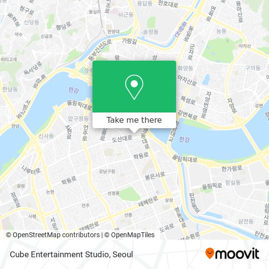 Cube Entertainment Studio map