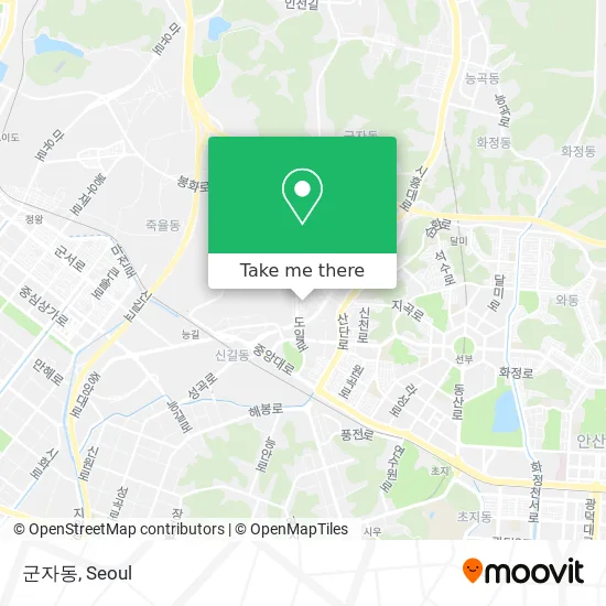 군자동 map