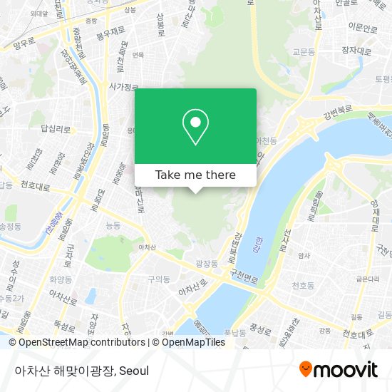 아차산 해맞이광장 map