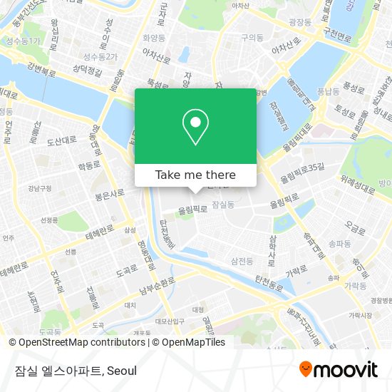 잠실 엘스아파트 map