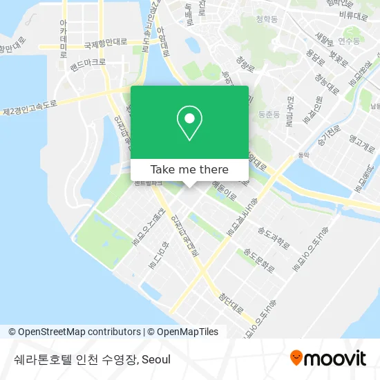 쉐라톤호텔 인천 수영장 map