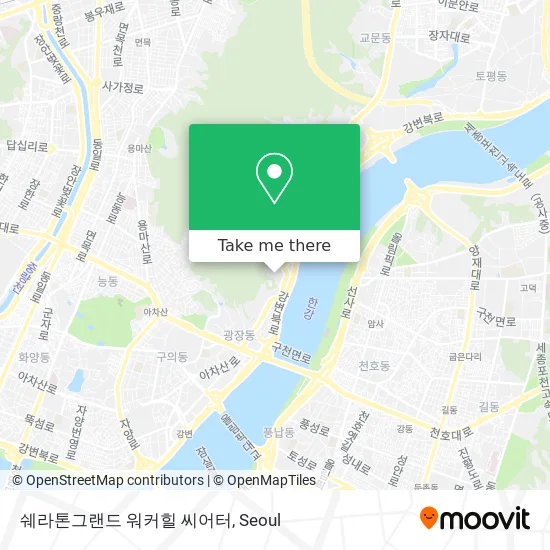 쉐라톤그랜드 워커힐 씨어터 map