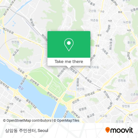 상암동 주민센터 map
