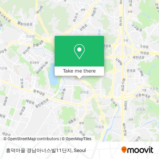 흥덕마을 경남아너스빌11단지 map