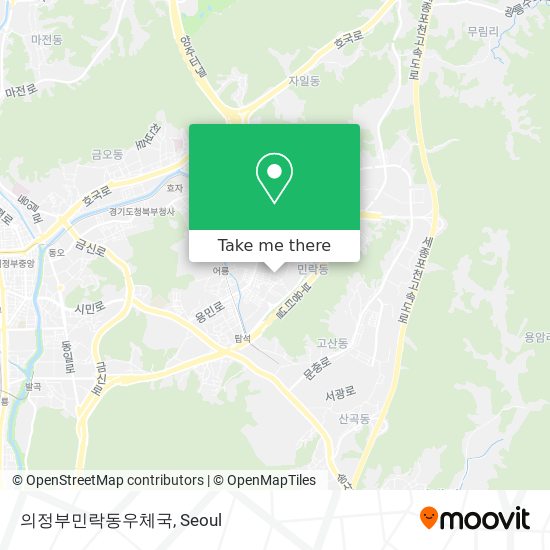 의정부민락동우체국 map