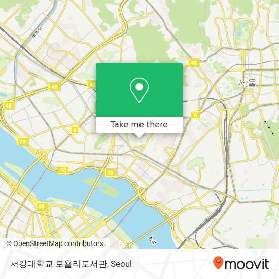 서강대학교 로욜라도서관 map