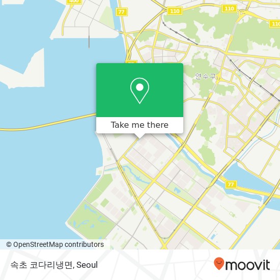 속초 코다리냉면 map