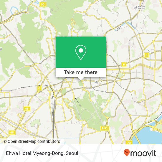 Ehwa Hotel Myeong-Dong map