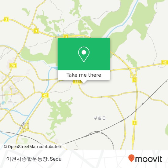 이천시종합운동장 map