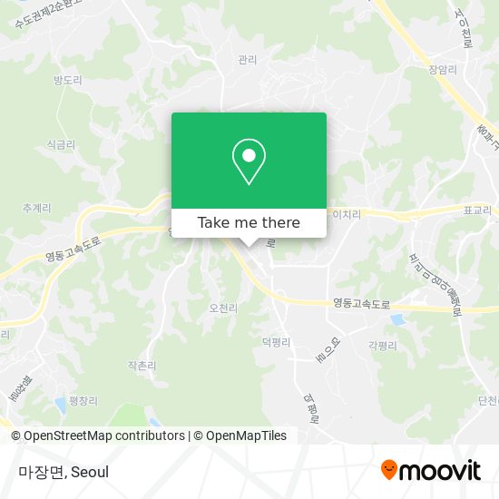 마장면 map