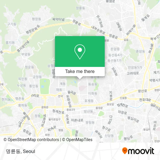 명륜동 map