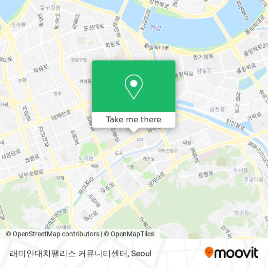 래미안대치팰리스 커뮤니티센터 map