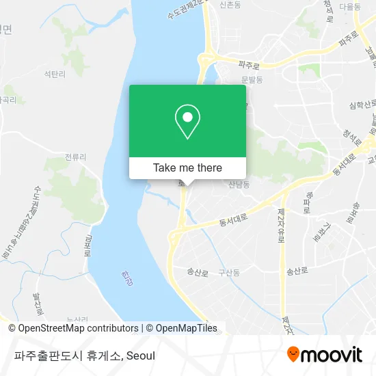 파주출판도시 휴게소 map