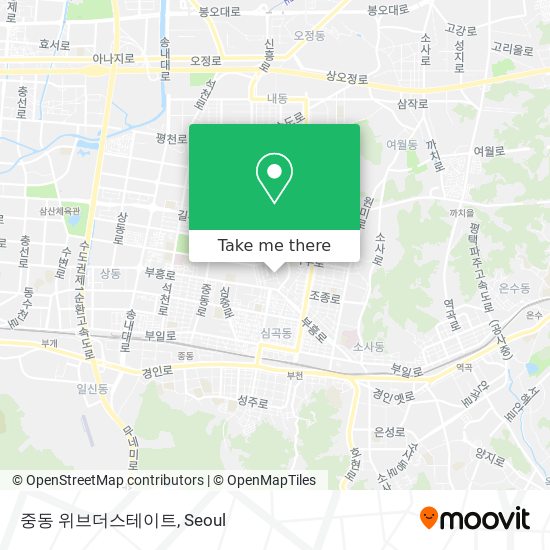 중동 위브더스테이트 map