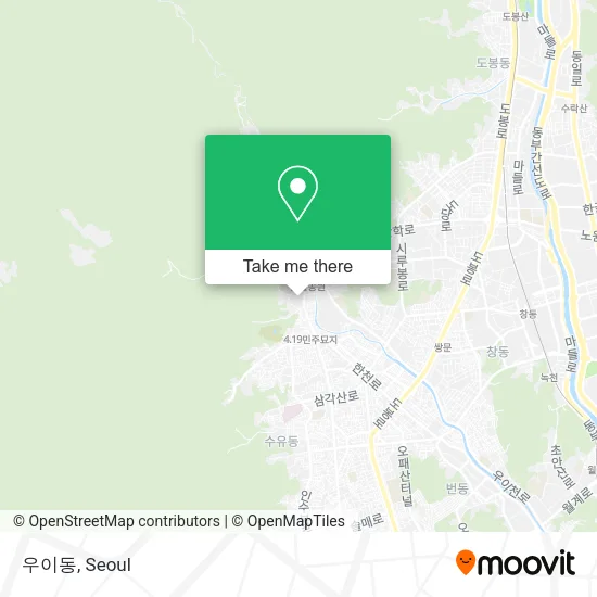 우이동 map